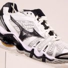 Mizuno Women's Wave Tornado 8 Volleyball Shoe White/Black size 6 M US 9KV-38009
