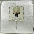 Ivory Damask Dining Room Chair Cover armless  42" quality polyester 2 PACK