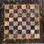 Marble Chess set and board and pieces light used vintage game.