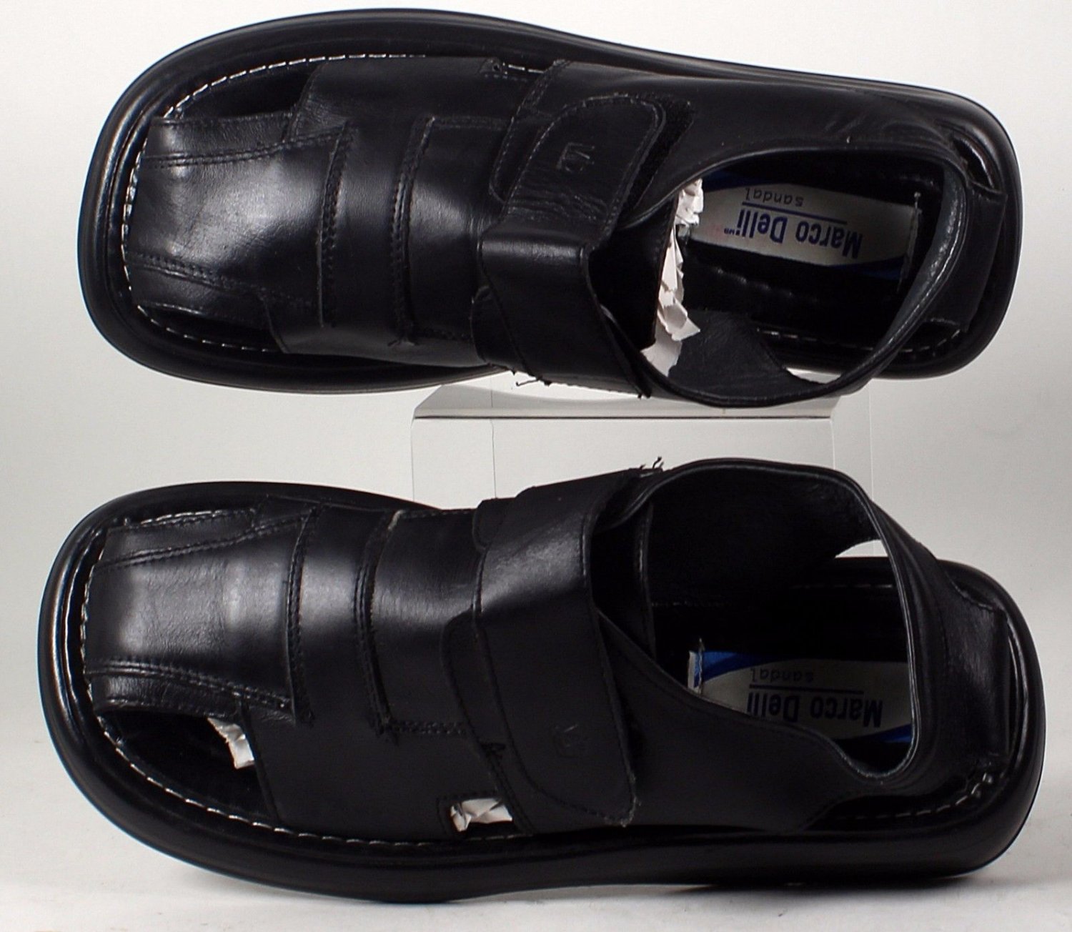 MARCO DELLI SANDAL black MENS SIZE 8.5-9 eruo 40