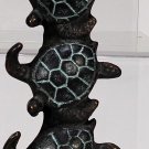 SPI SEA Turtle Quintet Key LEASH COAT Hook Brass Hardware Home Decor