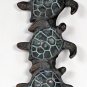 SPI SEA Turtle Quintet Key LEASH COAT Hook Brass Hardware Home Decor