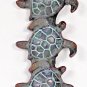 SPI SEA Turtle Quintet Key LEASH COAT Hook Brass Hardware Home Decor