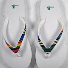 Sanuk Women's Shimmy Flip Flop white SIZE:7 US 38 EU Sandal sws10038
