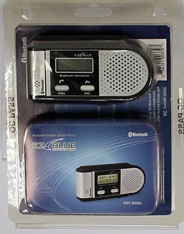 Ez-blue Bluetooth Visor Hf - Black/silver NEW SEALED HANDSFREE blue tooth