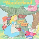 Vintage 1976 GOLDEN Alice in Wonderland coloring Book retro 70's color Disney
