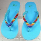 Sanuk Women's Shimmy Flip Flop ocean blue SIZE:7 US 38 EU Sandal sws10038
