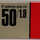 Canon FD 50mm f/1.8 Manual-Focus Lens with Caps and original box