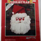 AUNT LYDIA''S WonderArt Christmas Santa Claus Art. #K131 1991 VINTAGE YARN XMAS