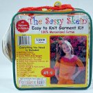 yarn craft kit Lizzie Pullover Easy to Knit Garment Kit Sz 4T-6 The Sassy Skein