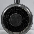 Soppil Wolff Silver Plated Flask w Removable Center round retro steam punk