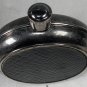 Soppil Wolff Silver Plated Flask w Removable Center round retro steam punk