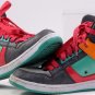 DC REBOUND HI High Tops PURPLE orange gray BOARD SNEAKERS WOMEN'S SZ 8.5