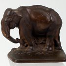 VINTAGE CAST IRON ELEPHANT BOOK END neat old piece