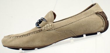 MARC ANTHONY DAMIAN SAND Suede Leather Driving Shoes horsebit Moccasins size 7
