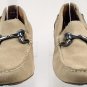 MARC ANTHONY DAMIAN SAND Suede Leather Driving Shoes horsebit Moccasins size 7