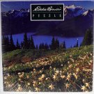 Eddie Bauer 1000 piece jigsaw puzzle Avalanche lilies Mount Olympus 20x27 nib