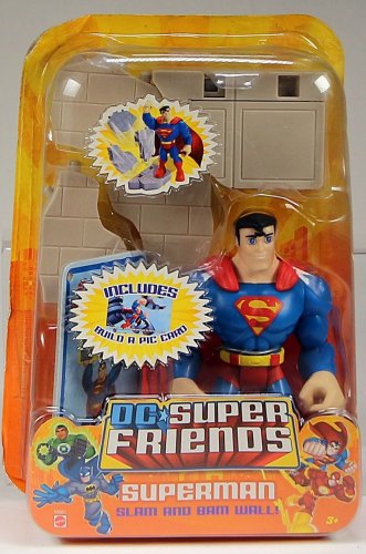 DC Super Friends Superman Slam and Bam Wall Action Figure 2007 marvel superhero