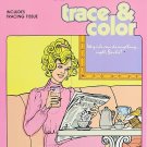 Barbie Trace & Color Coloring Book Golden 1985 w/ Tracing Tissue new retro 80's