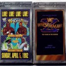 WWE Wrestlemania 1 Wrestling Video WWF VHS lot of 4 tapes hulk hogan