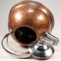 Palm Restaurant 2.8 Quart Copper Stainless Steel Whistling Tea Kettle Pot