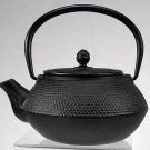 Black cast Iron Teapot classic design with strainer