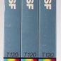 NEW BASF 3 Pack T-120 Extra Quality Factory Sealed Blank VHS Video Tapes