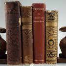 Rabbit Bookends classic retro pair Bunnies book end