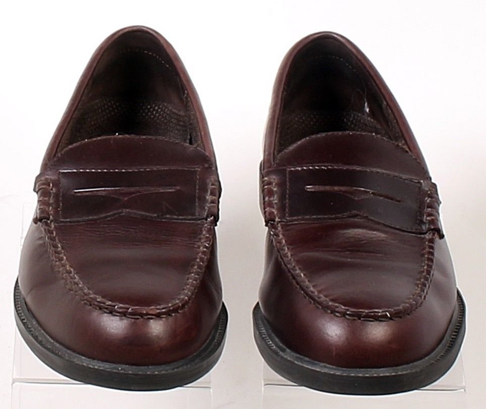 Penny loafer Hush Puppies Professionals dark brown leather Men's size 10EEE