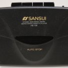 CASSETTE TAPE PLAYER SANSUI AM/FM STEREO PORTABLE HS-100 GREAT SOUND