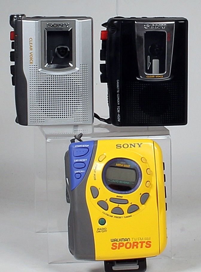 SONY Walkman Portable Cassette Tape Players for Parts or Repair LOT OF 3