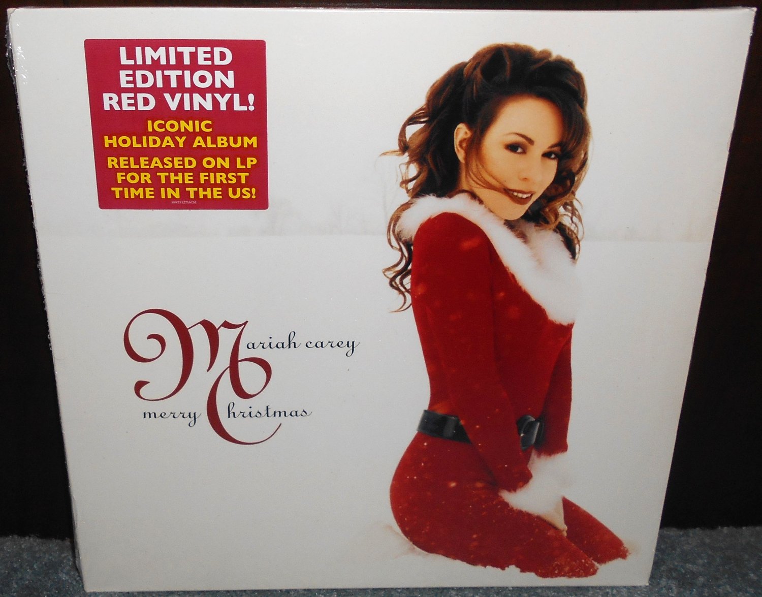 Mariah Carey Merry Christmas RED VINYL LP Limited New Sealed Holiday ...