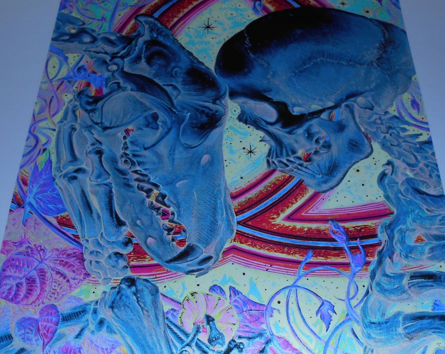 AJ Masthay Protector Giclee Art Print Poster Signed Numbered /250 Dog Skull A.J.