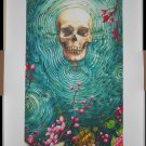 AJ Masthay Ripple Giclee Print Grateful Dead Poster Signed Skull Terrapin #/350