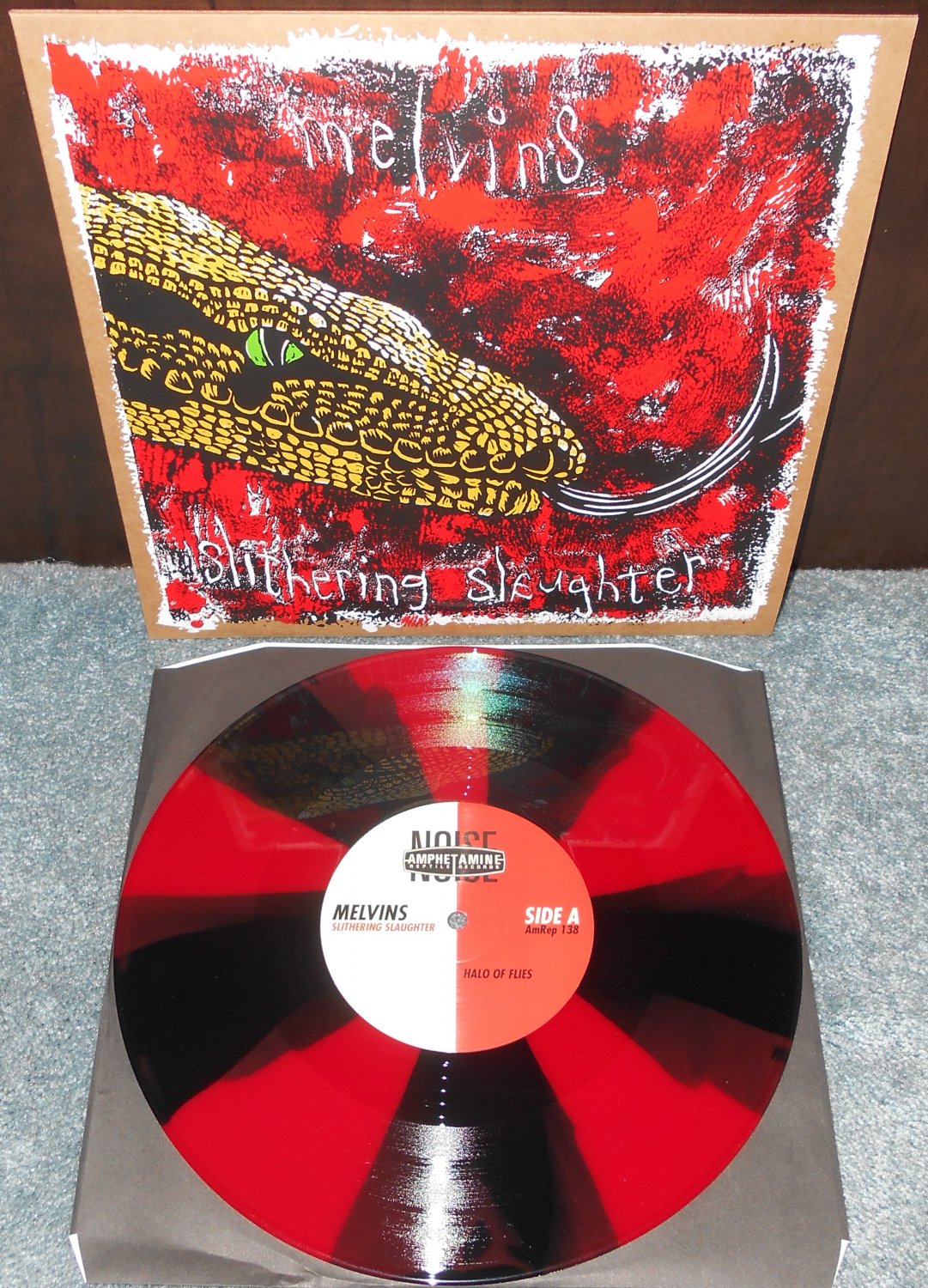 Melvins Slithering Slaughter Gold Edition Pinwheel Vinyl 10" EP Alice Cooper LP