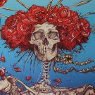 AJ Masthay Bertha Grateful Dead Skull & Roses Art Print Signed #/300 Poster NEW