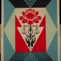 Shepard Fairey Cultivate Justice Red Screen Print Poster Signed Numbered OBEY