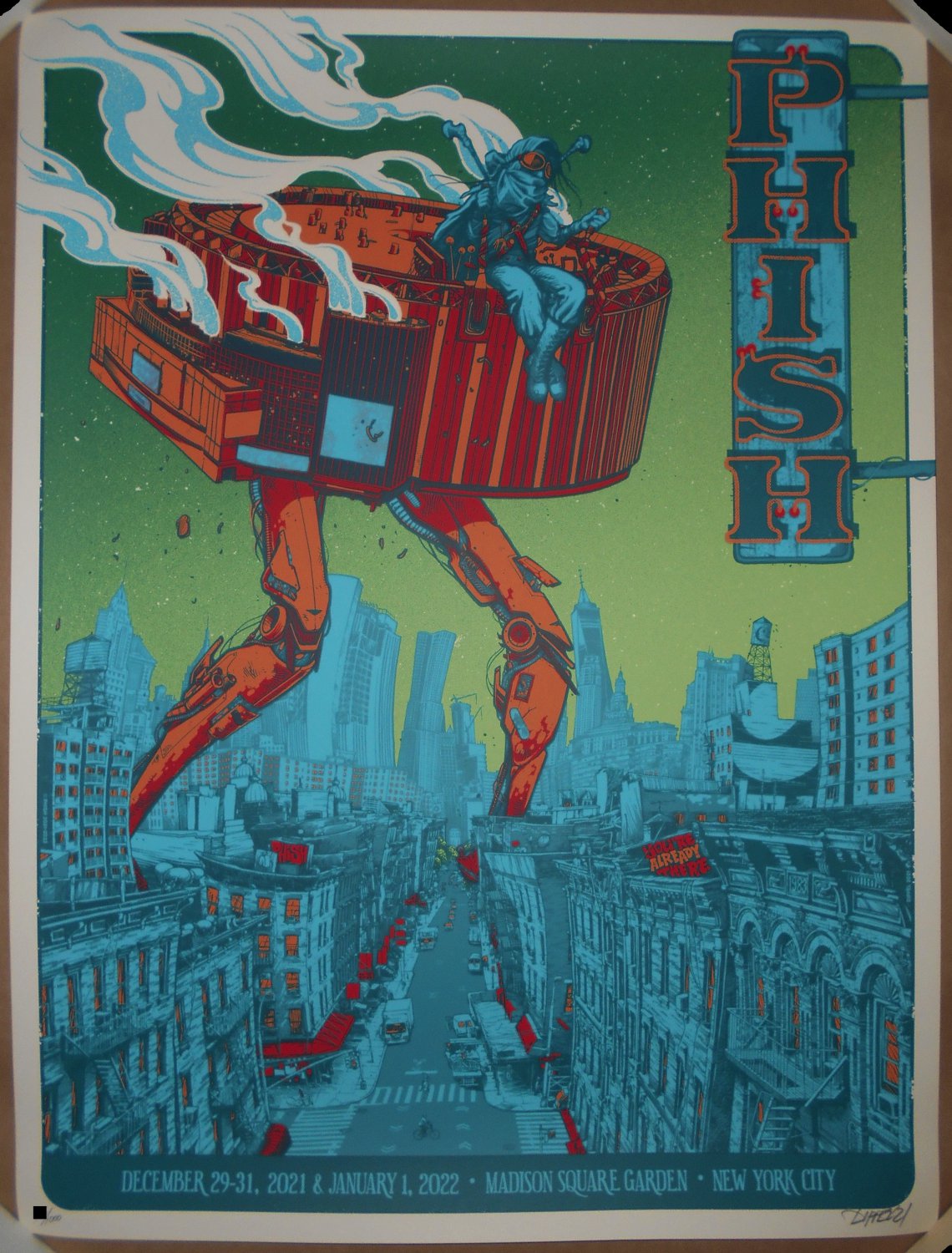 Phish New York City Poster 2021 2022 New Year's Eve MSG 1000styles