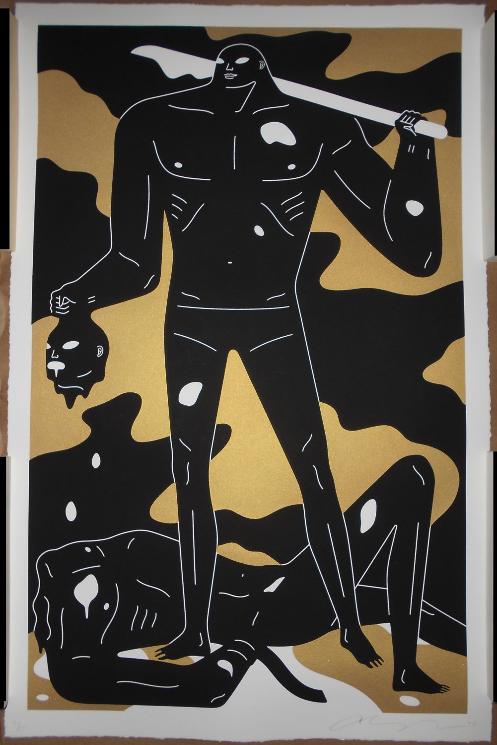 Cleon Peterson A Perfect Trade Gold Screen Print Signed Numbered /125 Art Poster