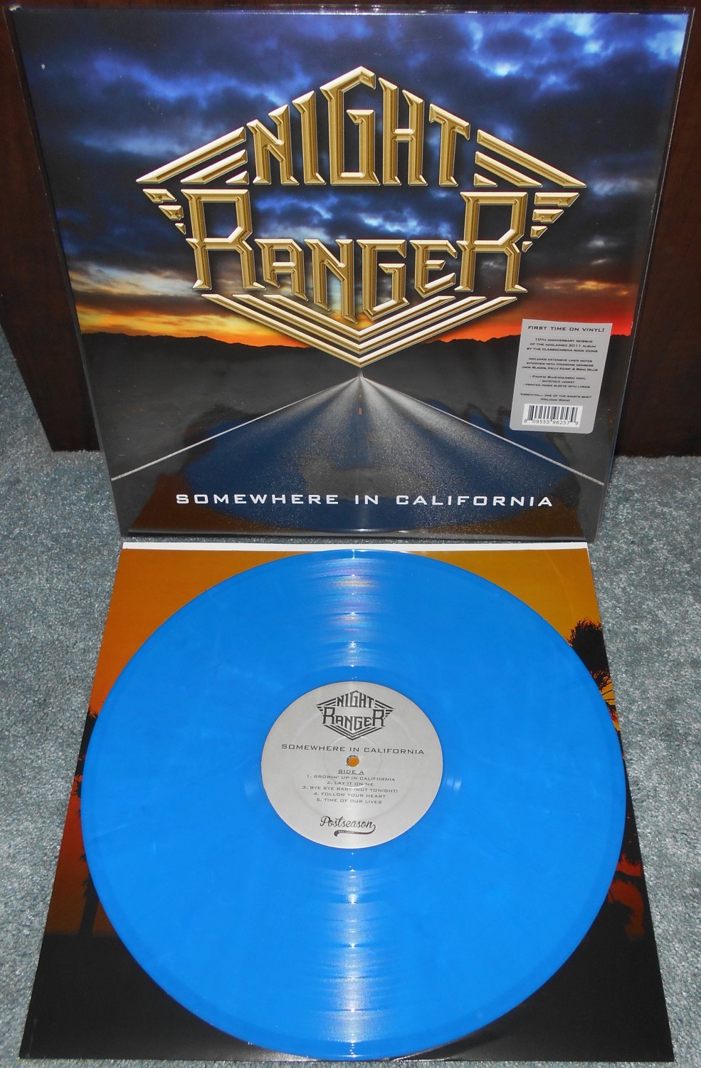Night Ranger Somewhere In California Pacific Blue Vinyl LP Record Store Day 2022