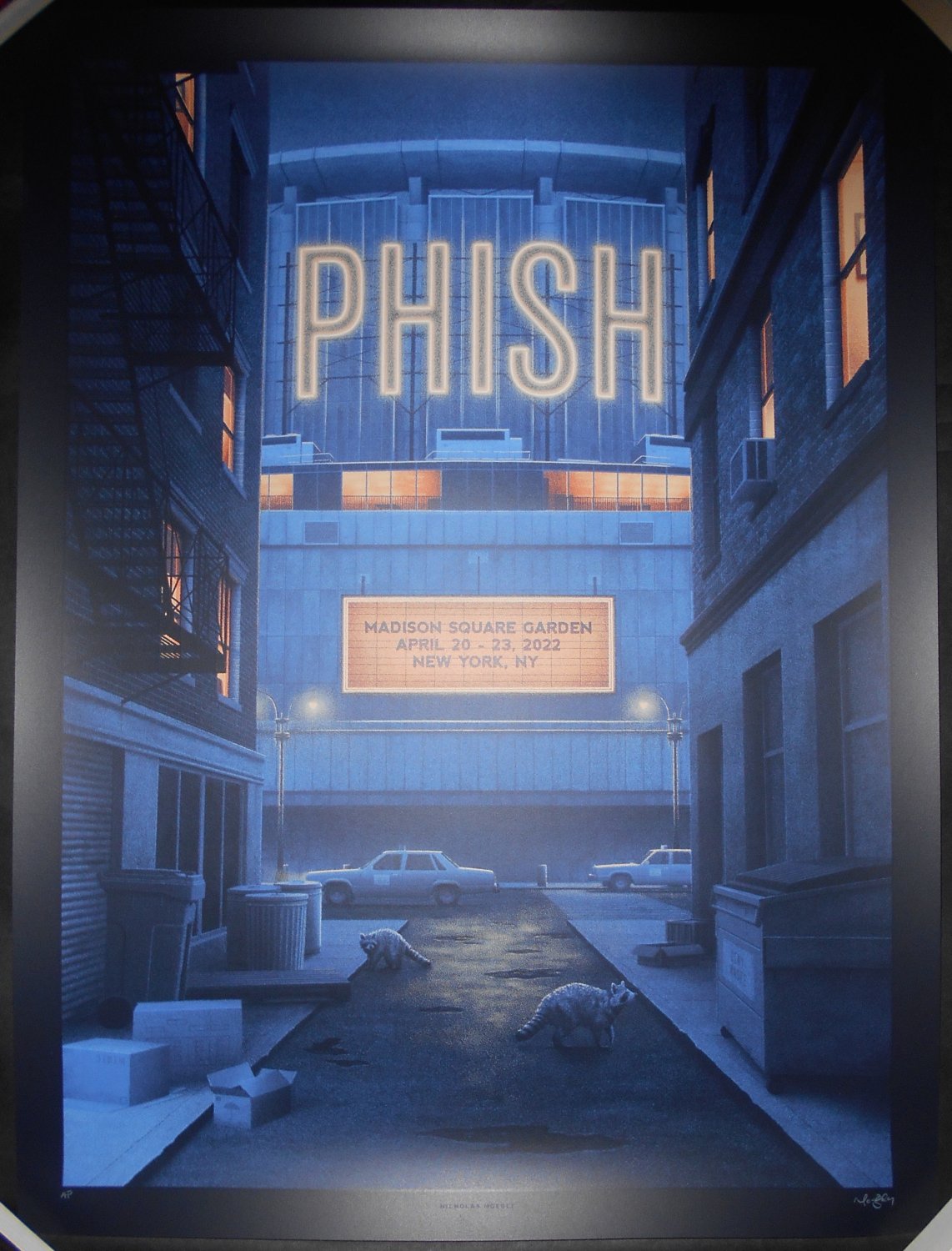 Phish New York City 2022 Poster Nicholas Moegly Signed Screen Print MSG