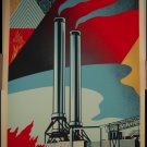 Shepard Fairey Factory Stacks Earth First Screen Print Signed Poster OBEY #/350
