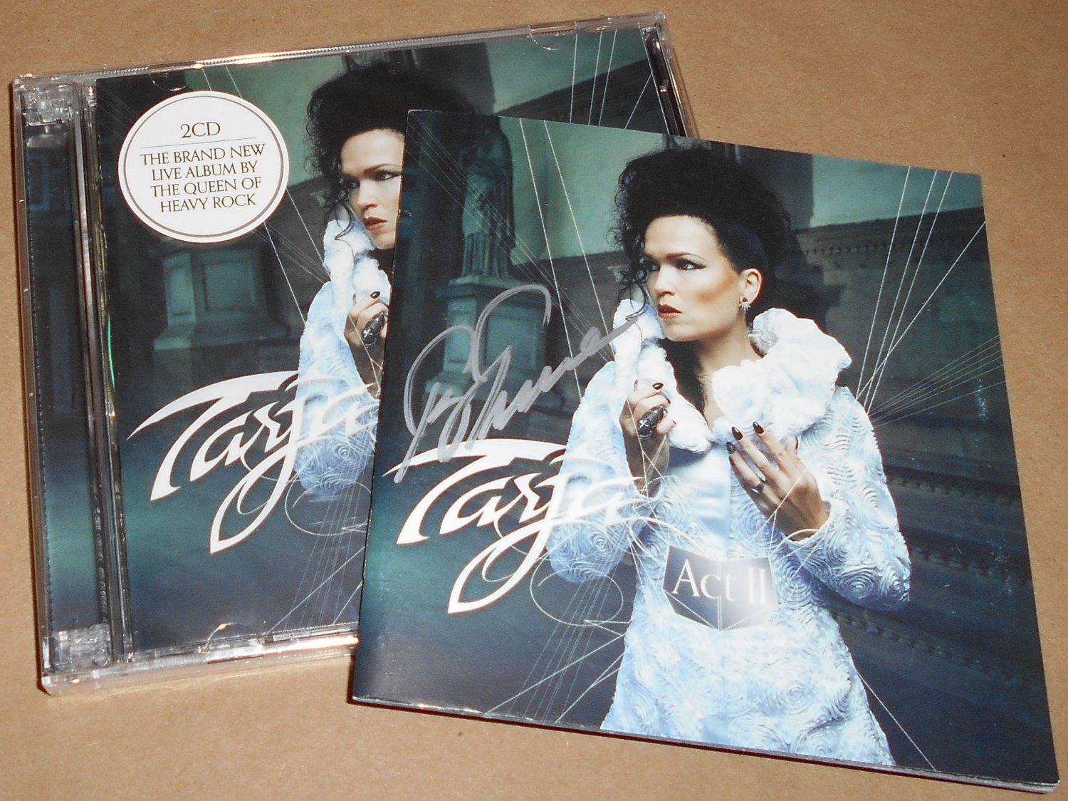 HAND-SIGNED Tarja Turunen Act II Live 2-CD Autographed Nightwish New Sealed Rare