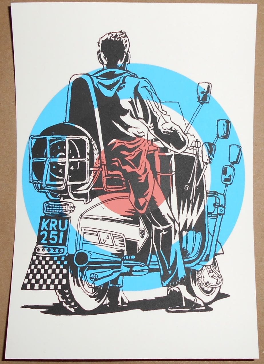 Tim Doyle I Am One Handbill Screen Print The Who Quadrophenia Mini Poster Art