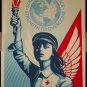 Shepard Fairey Angel Of Hope And Strength Screen Print Signed Poster OBEY #/550