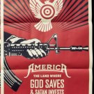 Shepard Fairey God Saves & Satan Invests Paster Print Poster Street Art Obey