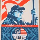 Shepard Fairey Where To Invade Next Print Poster Michael Moore Mondo OBEY Movie