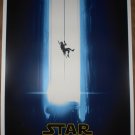 Star Wars The Force Awakens Lee Garbett Screen Print Poster #d /225 Rey Blue New