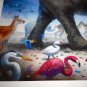KiSung Koh Way Of Life Signed Giclee Print Poster #/50 Ki Sung Elephant Cat Bird