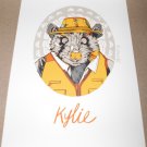 Tyler Stout Fantastic Mr Fox Kylie Handbill Screen Print Poster 5" x 7" Stamped